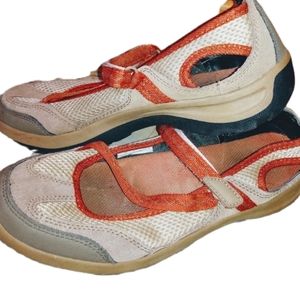 Lands' End Womens Shoes - Mary Jane - Z Strap - Terrain Brown Footwear Sneakers